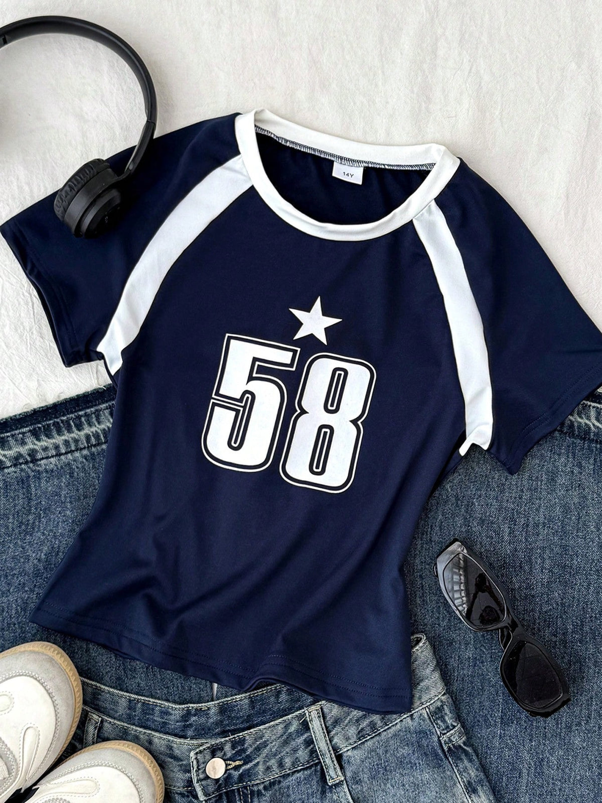 2 Tone Raglan Top