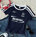 Round Neck Stripes Top HS – Hearten Print