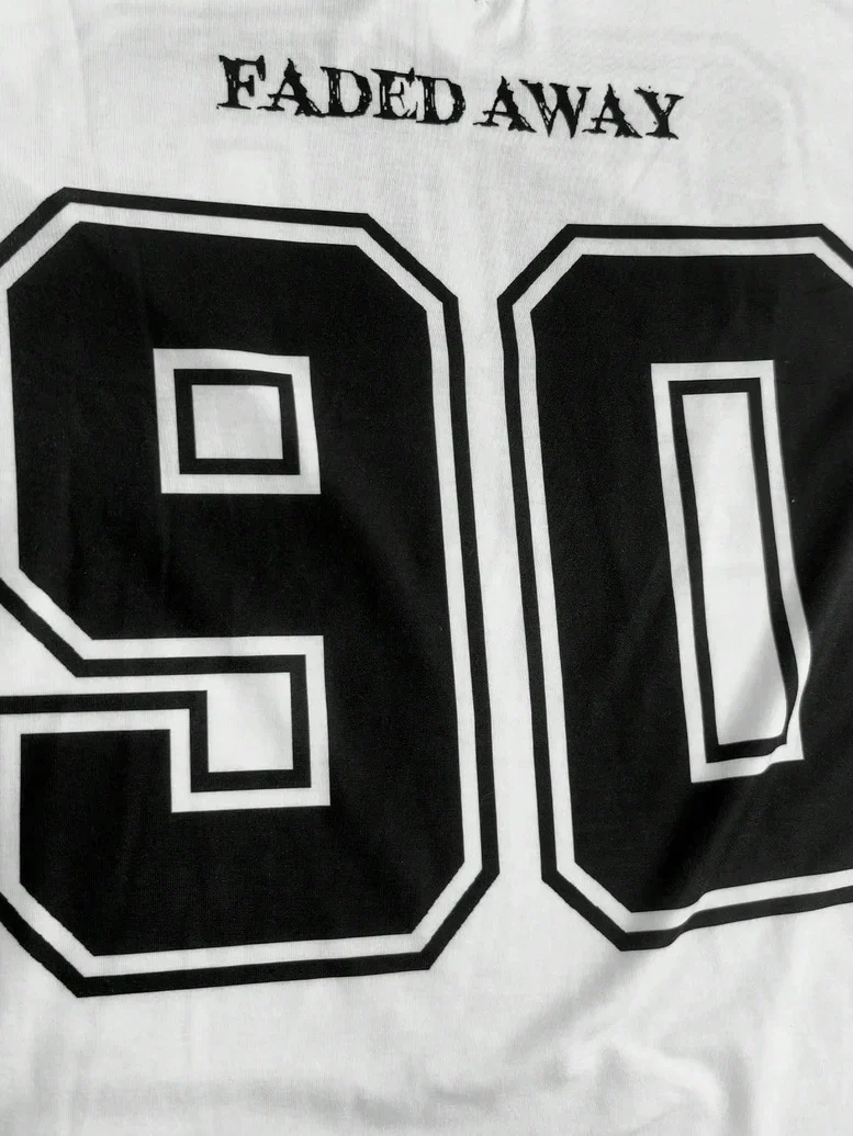 White 2 Tone V Neck Oversized Shirt – 90 Fadeaway