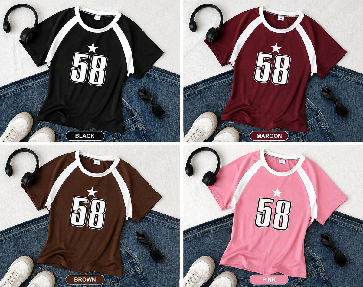 2 Tone Raglan Top