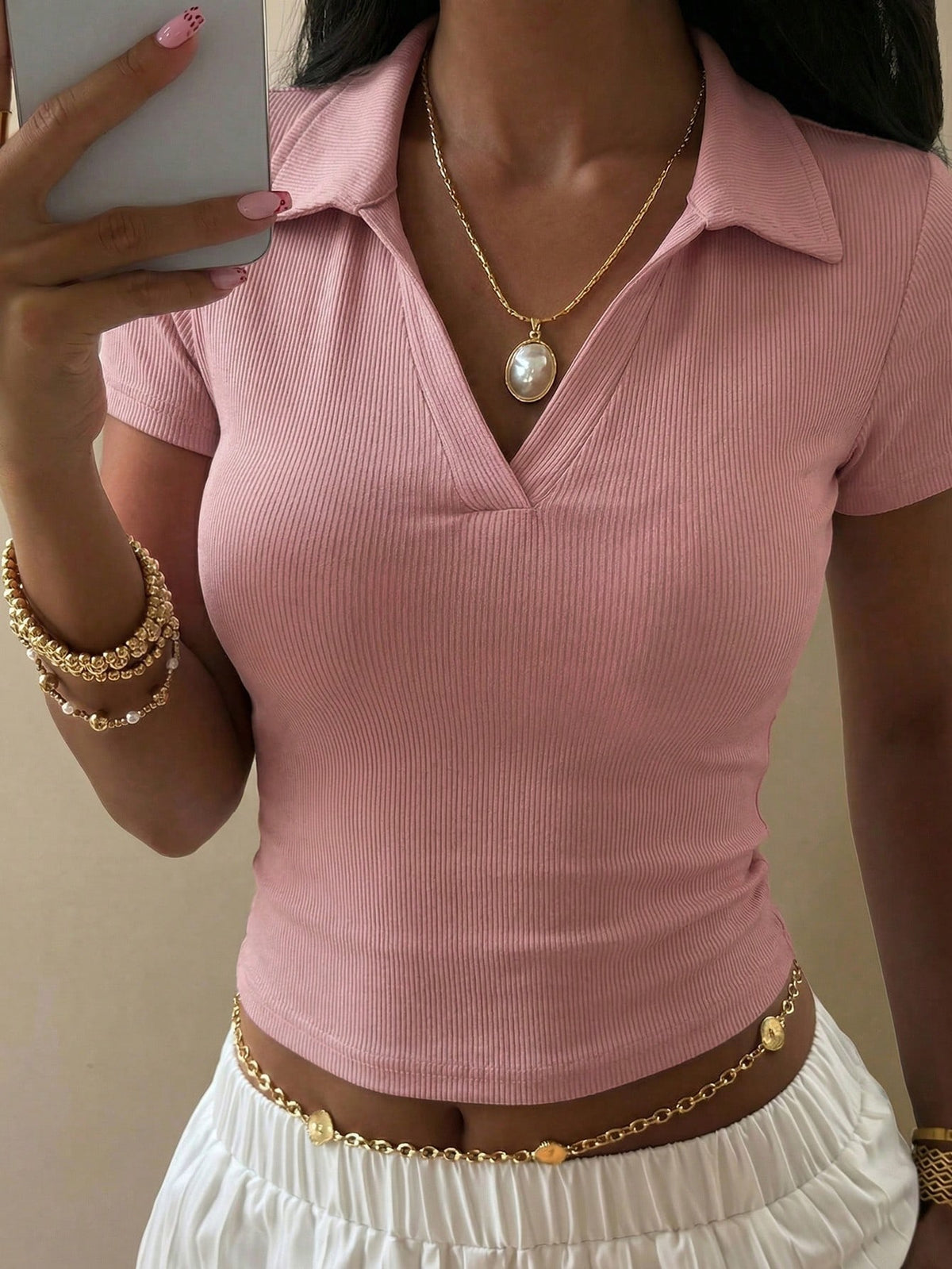 Rib v Polo HS polo print