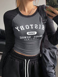 Raglan Round Neck T-Shirt – History Print