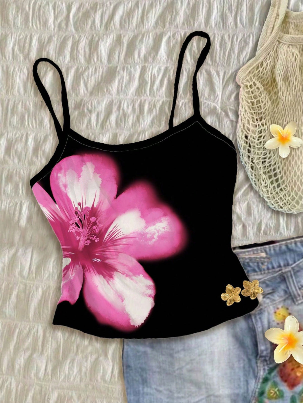 White Flower Camisole